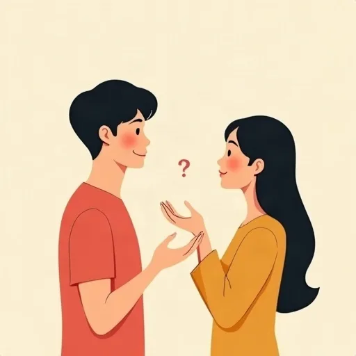 Hình minh hoạ nghĩa của chữ 呢