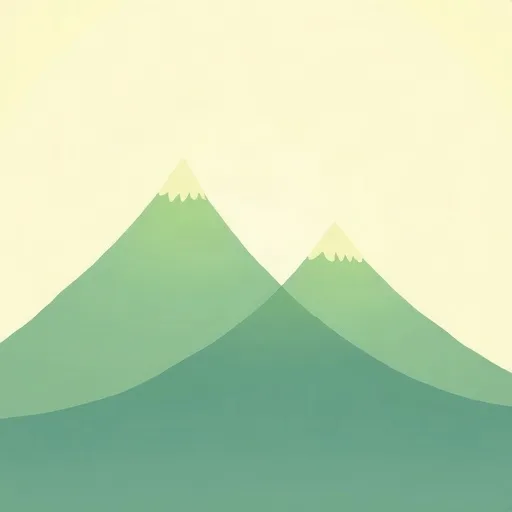 Hình minh hoạ nghĩa của chữ 山